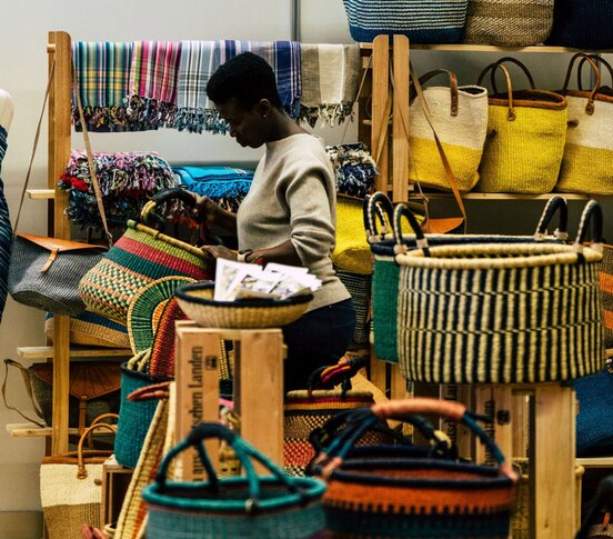 Körbe auf der Tiroler Nachhaltigkeitsmesse | © überall GmbH Körbe auf der Tiroler Nachhaltigkeitsmesse | © überall GmbH